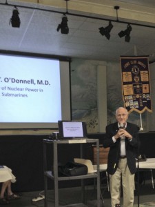 Dr O'Donnell addresses the  Sanibel-Captiva Lions Club